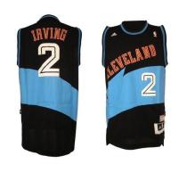 Cleveland Cavaliers -2 Kyrie Irving Black ABA Hardwood Classic Fashion Stitched NBA Jersey