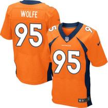 Nike Denver Broncos #95 Derek Wolfe Orange Team Color Men's Stitched NFL New Elite Jersey