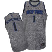 New York Knicks -1 Amare Stoudemire Grey Static Fashion Stitched NBA Jersey