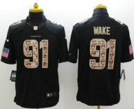 Nike Miami Dolphins -91 Cameron Wake Black NFL Limited Salute to Service jersey
