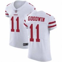 Nike 49ers -11 Marquise Goodwin White Stitched NFL Vapor Untouchable Elite Jersey