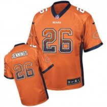 Nike Bears -26 Tim Jennings Orange Alternate Stitched NFL Elite Drift Fashion Jersey