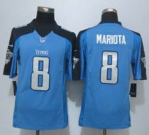 Nike Tennessee Titans -8 Marcus Mariota Light Blue Team Color Stitched NFL Limited Jersey