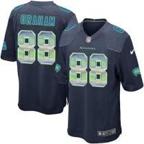 Nike Seahawks -88 Jimmy Graham Steel Blue Team Color Stitched NFL Limited Strobe Jersey