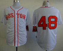 Boston Red Sox #48 Pablo Sandoval White Cool Base Stitched MLB Jersey