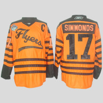 Philadelphia Flyers -17 Wayne Simmonds Orange 2012 Winter Classic Stitched NHL Jersey