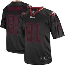 Nike San Francisco 49ers -81 Anquan Boldin Lights Out Black Mens Stitched NFL Elite Jersey