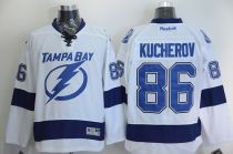 Tampa Bay Lightning -86 Nikita Kucherov White Stitched NHL Jersey