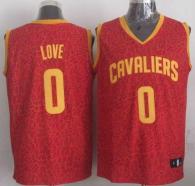 Cleveland Cavaliers -0 Kevin Love Red Crazy Light Stitched NBA Jersey