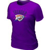 NBA Oklahoma City Thunder Big Tall Primary Logo  Women T-Shirt (8)