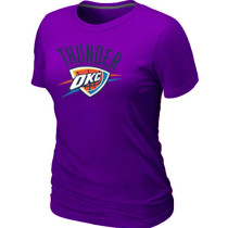 NBA Oklahoma City Thunder Big Tall Primary Logo  Women T-Shirt (8)