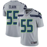 Nike Seahawks -55 Frank Clark Grey Alternate Stitched NFL Vapor Untouchable Limited Jersey