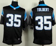 Nike Panthers -35 Mike Tolbert Black Team Color Men's Stitched NFL Elite Jersey
