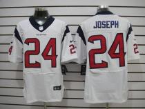 Nike Houston Texans #24 Johnathan Joseph White Men's Stitched NFL Elite Jersey
