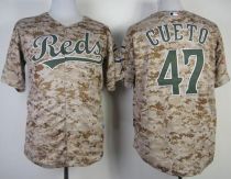 Cincinnati Reds -47 Johnny Cueto Camo Alternate Cool Base Stitched MLB Jersey