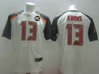 Nike Buccaneers -13 Mike Evans White With MG Patch Stitched NFL New Elite Jersey