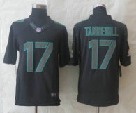New Nike Miami Dolphins -17 Tannehill Impact Limited Black Jerseys