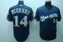 Milwaukee Brewers -14 Casey McGehee Stitched Blue Cool Base MLB Jersey