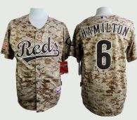 Cincinnati Reds -6 Billy Hamilton Camo Alternate Cool Base Stitched MLB Jersey
