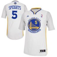 Revolution 30 Golden State Warriors -5 Marreese Speights White Alternate Stitched NBA Jersey