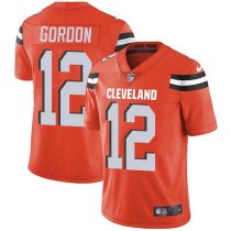 Nike Browns -12 Josh Gordon Orange Alternate Stitched NFL Vapor Untouchable Limited Jersey