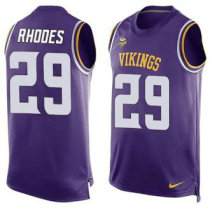 Nike Minnesota Vikings -29 Xavier Rhodes Purple Team Color Stitched NFL Limited Tank Top Jersey