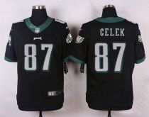 Nike Philadelphia Eagles #87 Brent Celek Black Alternate Men's Stitched NFL Elite Jersey
