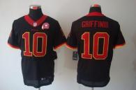 Nike Washington Redskins -10 Robert Griffin III Black With 80TH Patch Men's Stitched NFL Elite Jerse