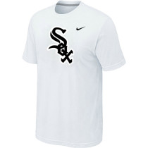 Chicago White Sox Nike Heathered White Club Logo  T-Shirt