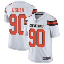 Nike Browns -90 Emmanuel Ogbah White Stitched NFL Vapor Untouchable Limited Jersey