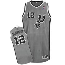 San Antonio Spurs -12 LaMarcus Aldridge Grey Alternate Stitched NBA Jersey