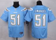 Nike San Diego Chargers #51 Kyle Emanuel Electric Blue Alternate Men‘s Stitched NFL New Elite Jersey