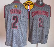 Cleveland Cavaliers -2 Kyrie Irving Grey Static Fashion The Finals Patch Stitched NBA Jersey