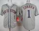 Houston Astros #1 Carlos Correa Grey Cool Base Stitched MLB Jersey