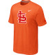 MLB St Louis Cardinals Heathered Orange Nike Blended T-Shirt