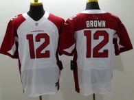 Nike Cardinals -12 John Brown White Men's Stitched NFL Elite Jersey