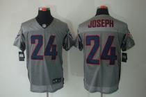 Nike Houston Texans -24 Johnathan Joseph Grey Shadow Mens Stitched NFL Elite Jersey