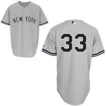 New York Yankees -33 Kelly Johnson Grey Stitched MLB Jersey