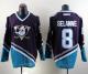 Anaheim Ducks -8 Teemu Selanne Purple Turquoise CCM Throwback Stitched NHL Jersey