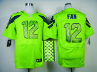 Nike NFL Seattle Seahawks #12 Fan Green Men‘s Stitched Elite Autographed Jersey
