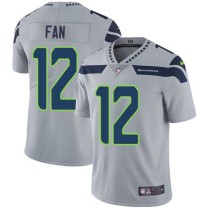 Nike Seahawks -12 Fan Grey Alternate Stitched NFL Vapor Untouchable Limited Jersey