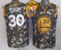 Golden State Warriors -30 Stephen Curry Camo The Finals Patch Stitched NBA Jersey