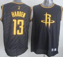 Houston Rockets -13 James Harden Black Precious Metals Fashion Stitched NBA Jersey