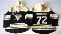 Pittsburgh Penguins -72 Patric Hornqvist Black Sawyer Hooded Sweatshirt Stitched NHL Jersey