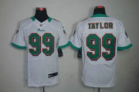 Nike Dolphins -99 Jason Taylor White Stitched NFL Elite Jersey