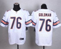 Nike Chicago Bears -76 Eddie Goldman White Stitched NFL Elite Jersey