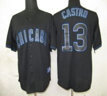 Chicago Cubs -13 Starlin Castro Black Fashion Stitched MLB Jersey