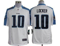 Nike Titans -10 Jake Locker White Stitched NFL Limited Jersey