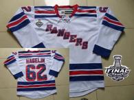 New York Rangers -62 Carl Hagelin White Road With 2014 Stanley Cup Finals Stitched NHL Jersey