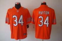 Nike Bears -34 Walter Payton Orange Alternate Stitched NFL Limited Jersey